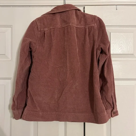 Vintage L.L. Bean Soft Corduroy Button Down Shirt Pink size XS flannel shacket - Picture 6 of 6